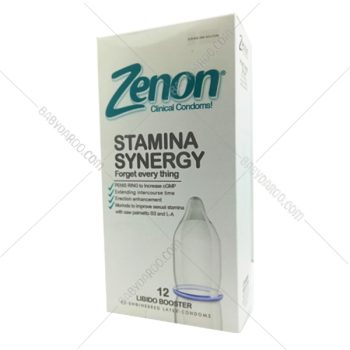 کاندوم تقویت کننده نعوظ مدل Stamina Synergy زنون | 12 عددی