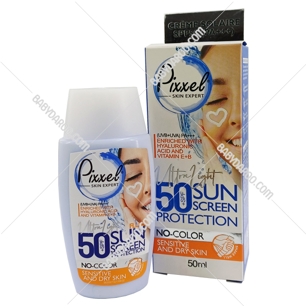 کرم ضد آفتاب پیکسل SPF50 پوست خشک (بی رنگ)